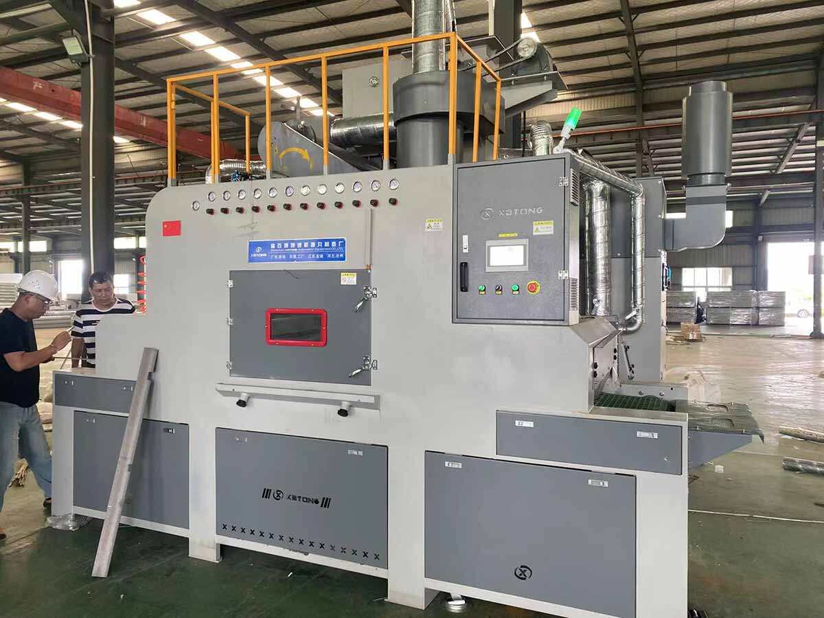 鑫百通品牌输送式自动喷砂机设备