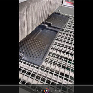 重庆客户案例：烧烤盘喷砂机喷砂处理效果视频