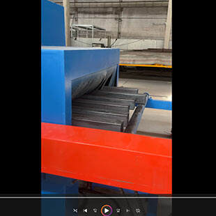 山东客户案例：方通钢管通过式抛丸机喷砂效果