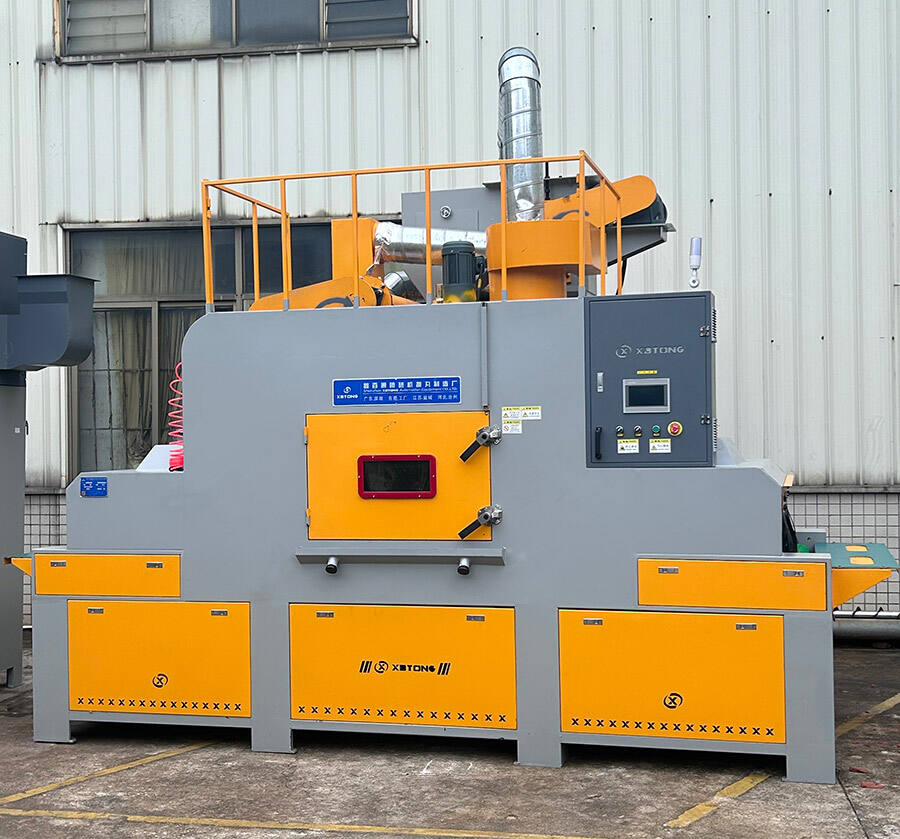 鑫百通输送式自动喷砂机设备