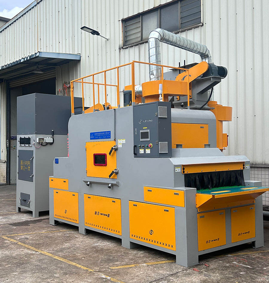 鑫百通品牌输送式自动喷砂机设备