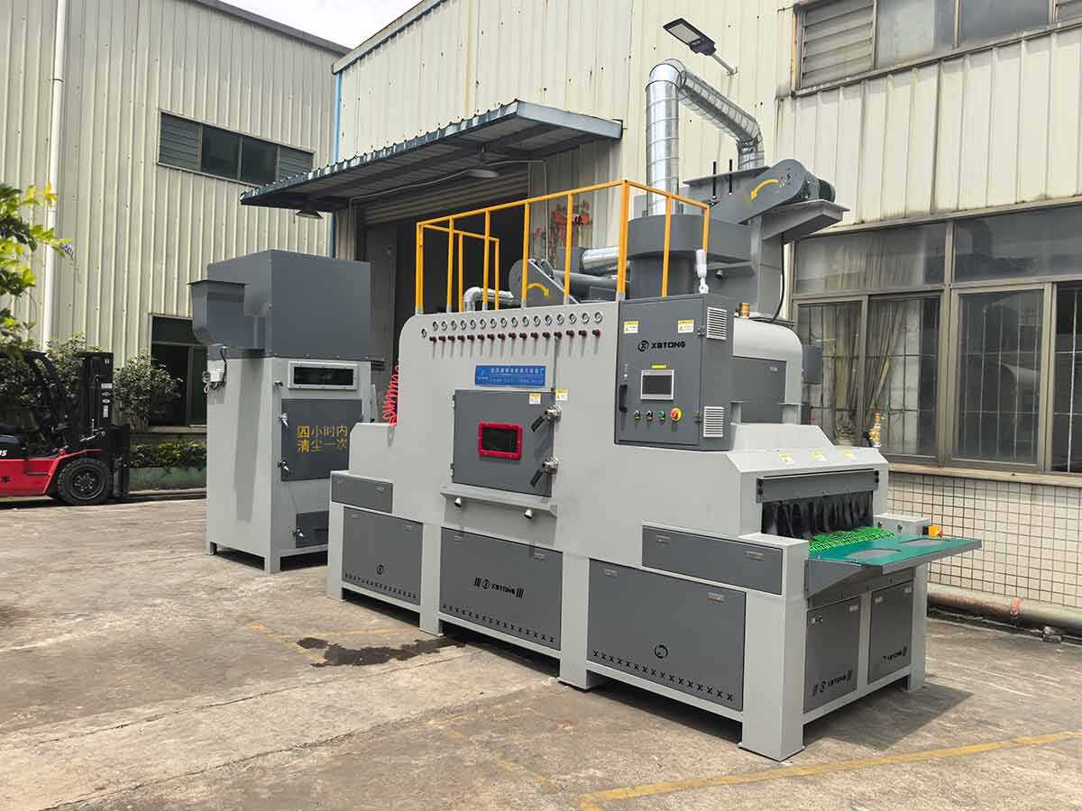 鑫百通品牌输送式自动喷砂机设备