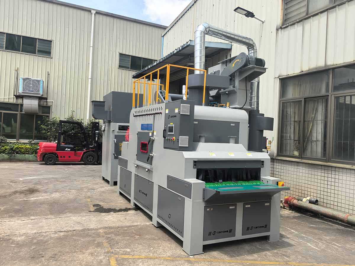 鑫百通品牌输送式自动喷砂机设备