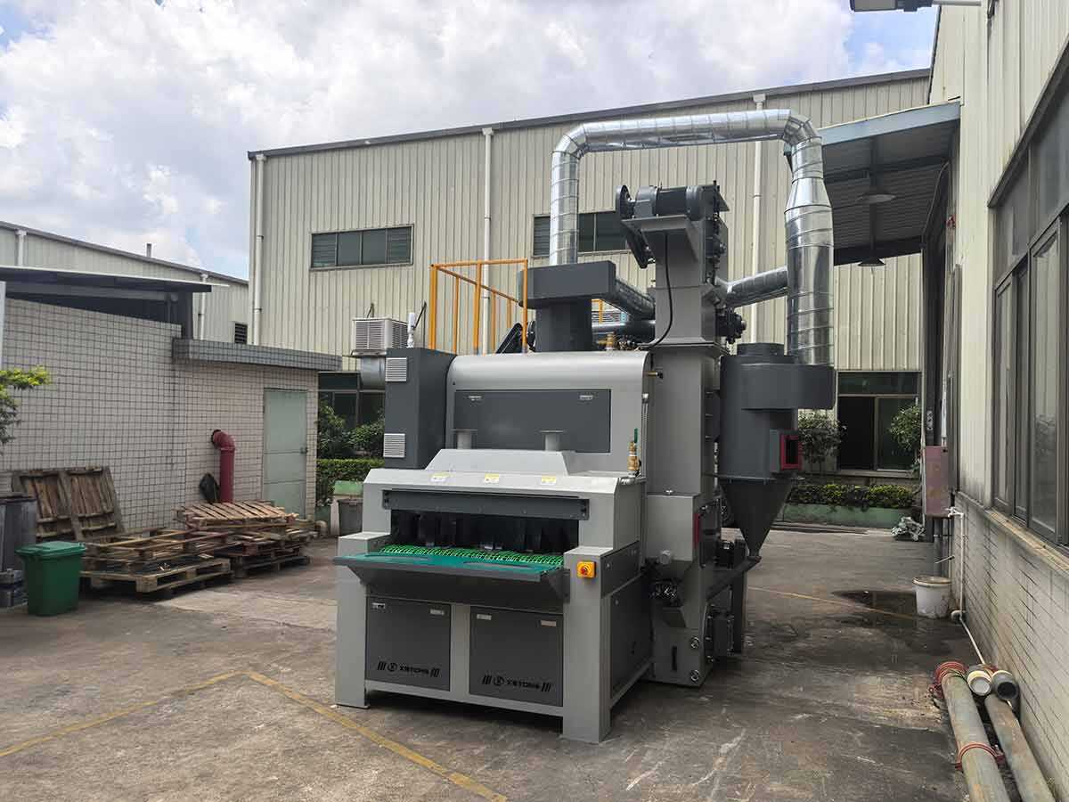 鑫百通品牌输送式自动喷砂机设备