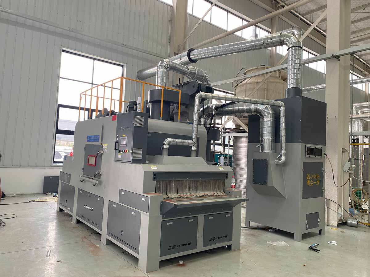 鑫百通输送式自动喷砂机设备