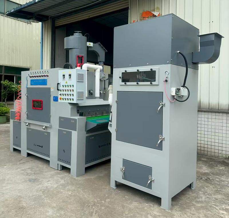 鑫百通品牌输送式自动喷砂机