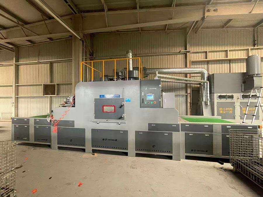 鑫百通输送式自动喷砂机设备